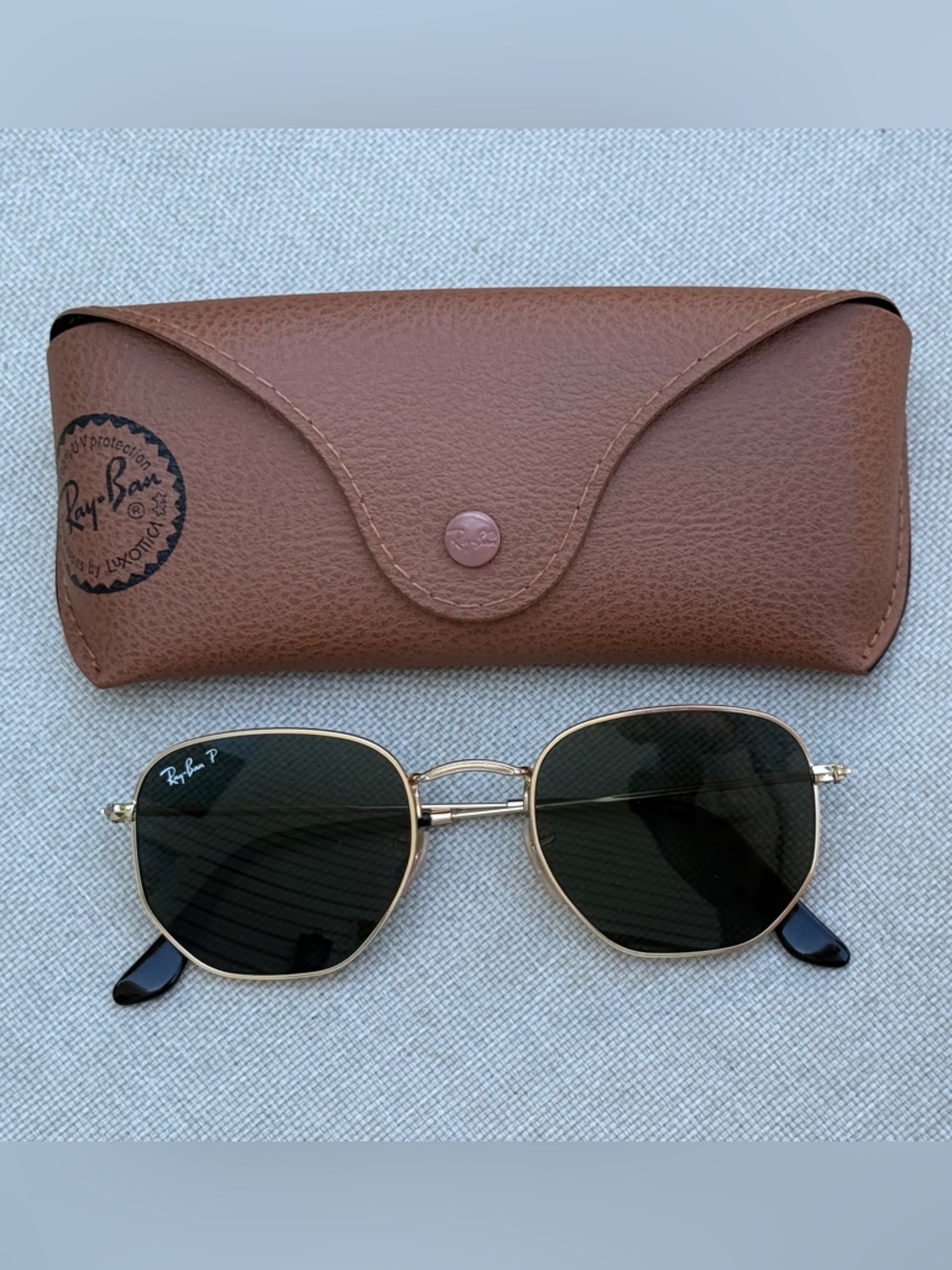 Ray-Ban Hexagonal Flat Sunglasses (51021) - Polarized - NWOT - Picture 7 of 15